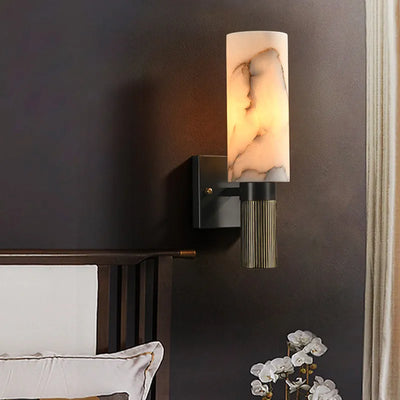 Loxley | Marble Wall Lamp - OpalDwell