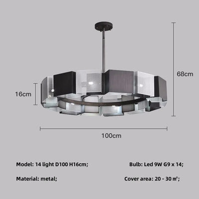 Mariselle | Retro Chandelier - OpalDwell