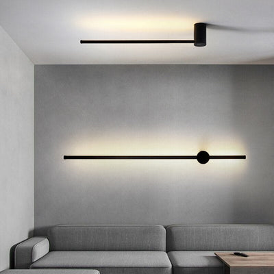 Aurelo Minimal Wall Light In Gold And Black LED For Modern Interiors OpalDwell