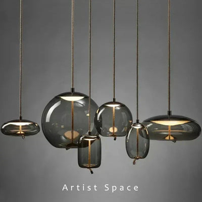Aurum Glass Design Pendant Light Modern Suspension - OpalDwell