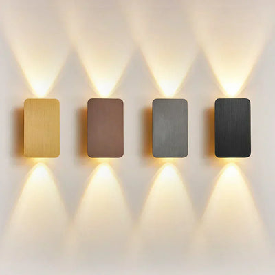 NovaLine Dual Head LED Sconce Up Down Wall Light in Black - OpalDwell
