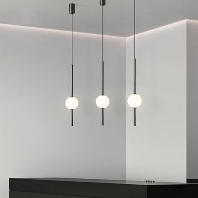 OrionGlow Glass Orb Pendant Lights For Modern Dining Rooms And Bedrooms - OpalDwell