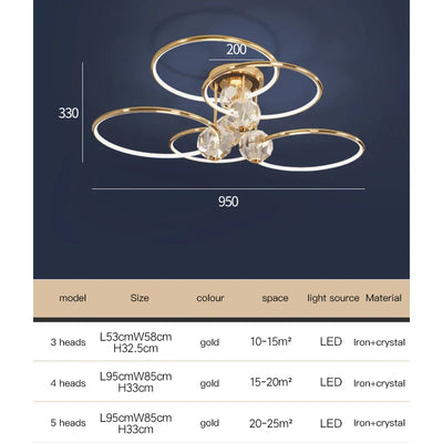 Bramley Chandelier - OpalDwell