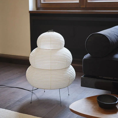 Hikari Rice Paper Desk Lamp With Triple-Mode Dimmer - OpalDwell
