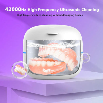 LumaNova UV Ultrasonic Cleaner With Sanitizing Lights For Dentures And Valuables - OpalDwell