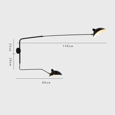LumiArc Duo Contemporary Wall Sconce - OpalDwell