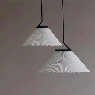 Caelara Soft Pleated Ceiling Pendant Light In Cream - OpalDwell