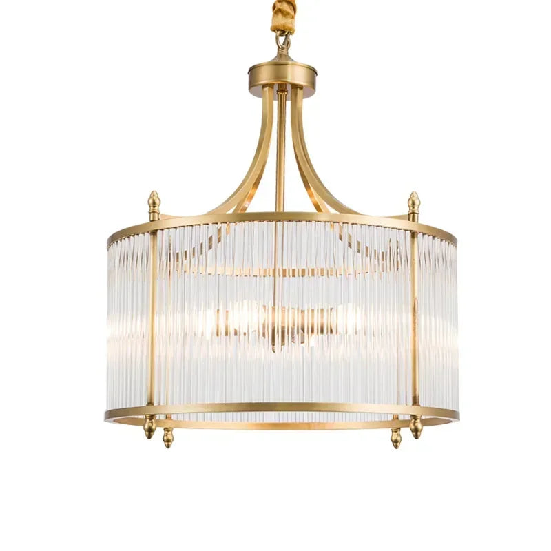 Elowen Gold Glass Chandelier - OpalDwell