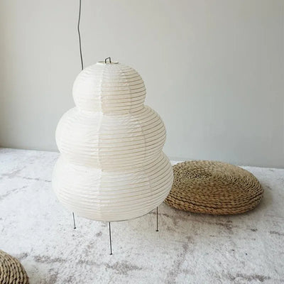 Hikari Rice Paper Desk Lamp With Triple-Mode Dimmer - OpalDwell