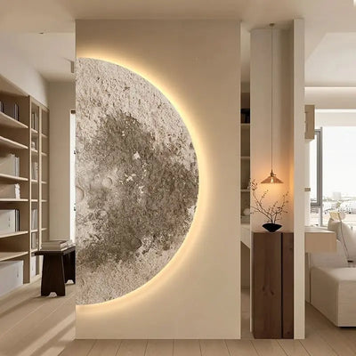SolaraHalo Half Moon Wall Lamp Modern Sconce Porch Light - OpalDwell