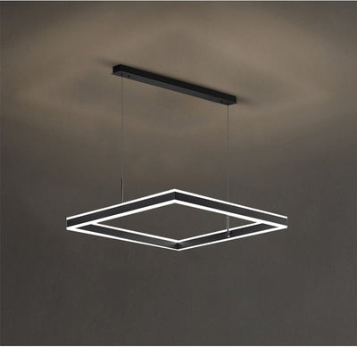 AstraLuxe Modern Square LED Chandelier for Living Room - OpalDwell