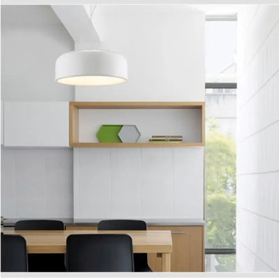 FjordLume Nordic Round Pendant Light Metal and Acrylic - OpalDwell