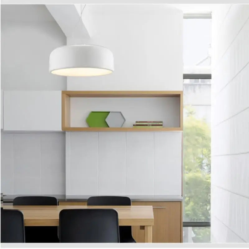 FjordLume Nordic Round Pendant Light Metal and Acrylic - OpalDwell