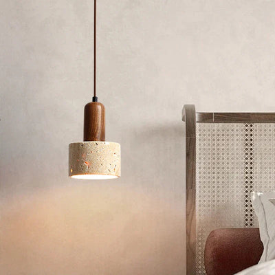 Aurora Travertine Ceiling Pendant Light In Yellow Marble OpalDwell