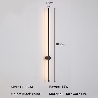 Aurelo Minimal Wall Light In Gold And Black LED For Modern Interiors OpalDwell
