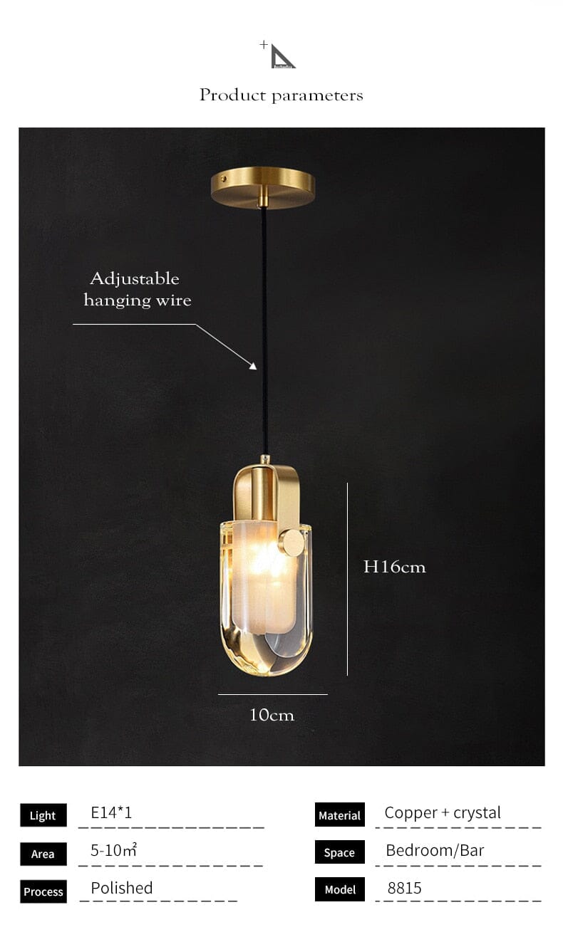 Rielle | Crystal Pendant - OpalDwell