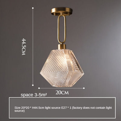 Lira Glass Pendant - OpalDwell