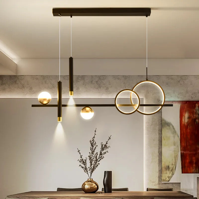 NovaLume Minimalist LED Pendant Lights with Remote Control - OpalDwell
