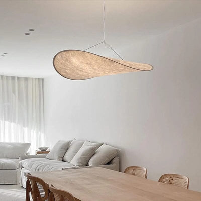 Lyra Premium Silk Leaf LED Chandelier With Nordic Glow OpalDwell