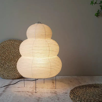 Hinori | Wabi-Sabi Tripod Floor Lamp OpalDwell