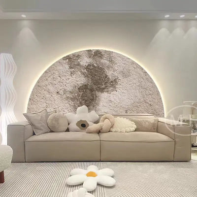 SolaraHalo Half Moon Wall Lamp Modern Sconce Porch Light - OpalDwell