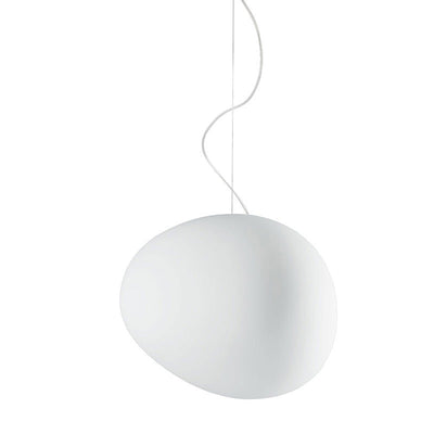 LumaVerde Glass Pendant Light Hand Blown Organic Form OpalDwell