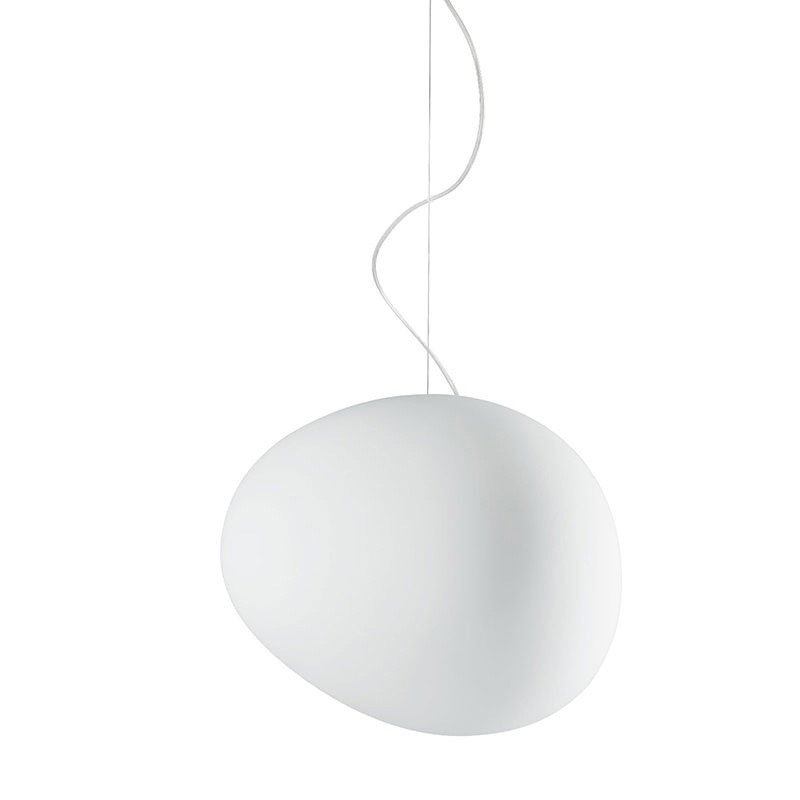 LumaVerde Glass Pendant Light Hand Blown Organic Form OpalDwell