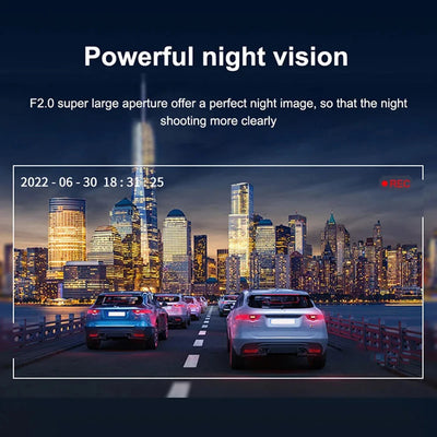 NovaSight DuoCam 1080P Dash Cam Front Interior View OpalDwell
