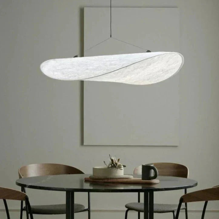 LumaWeave Potato Chip Pattern LED Pendant Light For Living Room OpalDwell