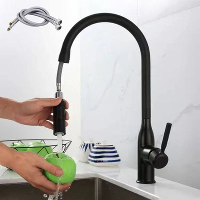 FlowNova Kitchen Mixer Tap with Pull-Out Hand Shower - OpalDwell