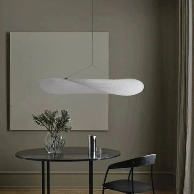 LumaWeave Potato Chip Pattern LED Pendant Light For Living Room OpalDwell