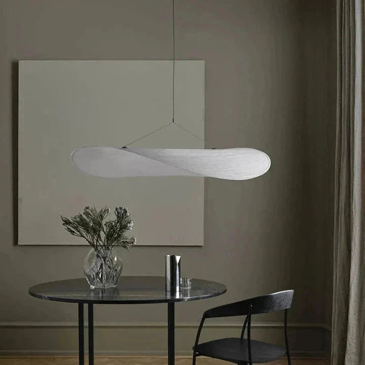 LumaWeave Potato Chip Pattern LED Pendant Light For Living Room OpalDwell