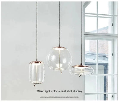 Aurum Glass Design Pendant Light Modern Suspension - OpalDwell