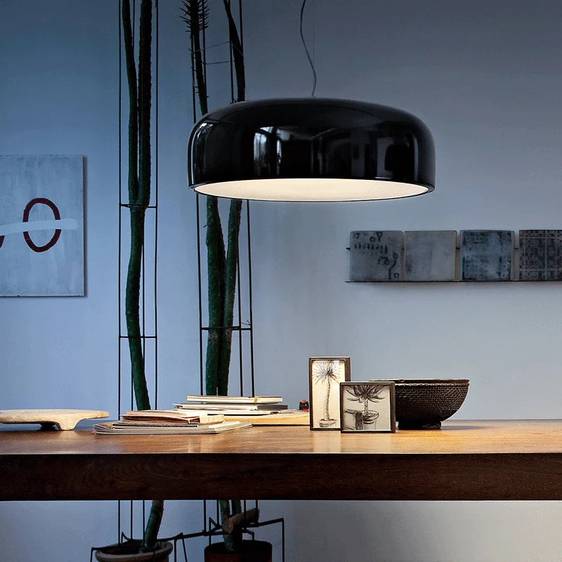FjordLume Nordic Round Pendant Light Metal and Acrylic - OpalDwell