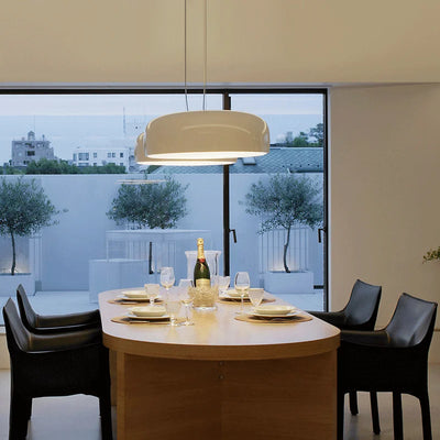 FjordLume Nordic Round Pendant Light Metal and Acrylic - OpalDwell