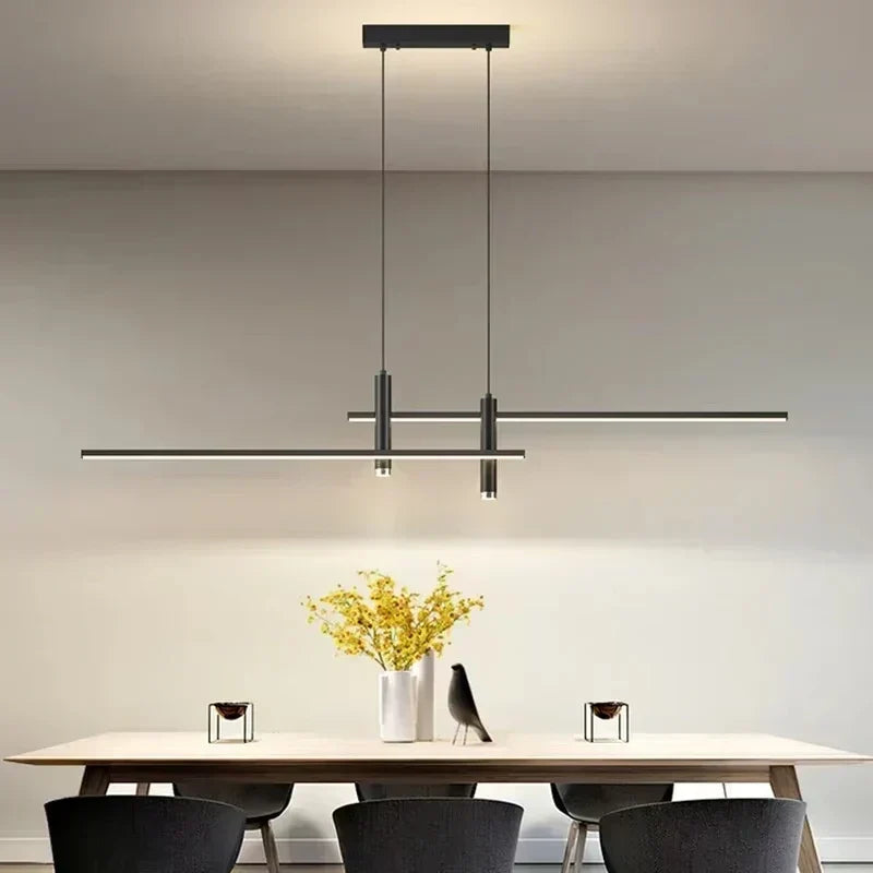 Aurelle Nordic Slim LED Pendant Light for Dining Rooms - OpalDwell