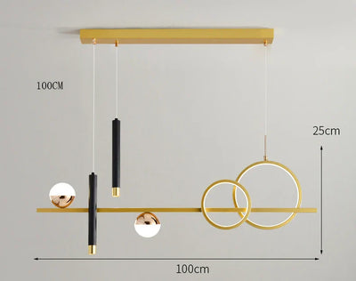 NovaLume Minimalist LED Pendant Lights with Remote Control - OpalDwell
