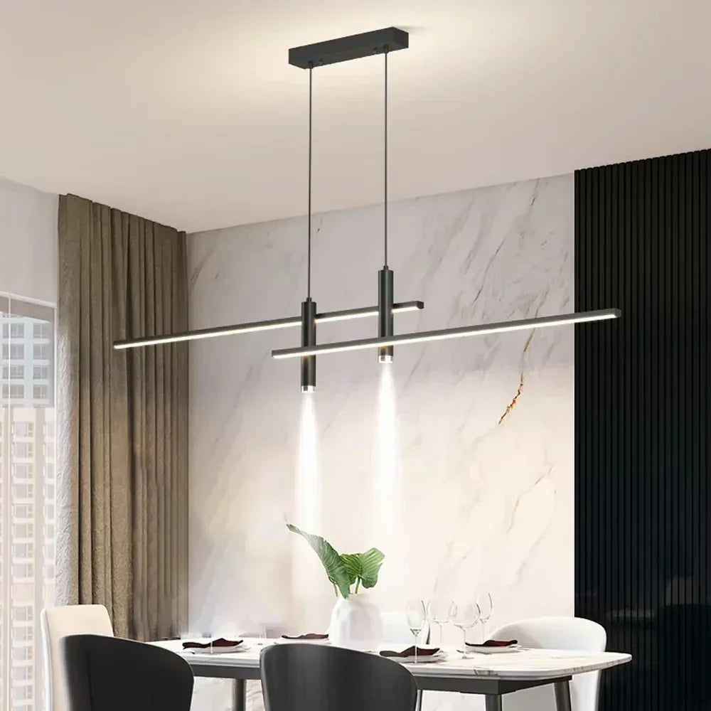 Aurelle Nordic Slim LED Pendant Light for Dining Rooms - OpalDwell