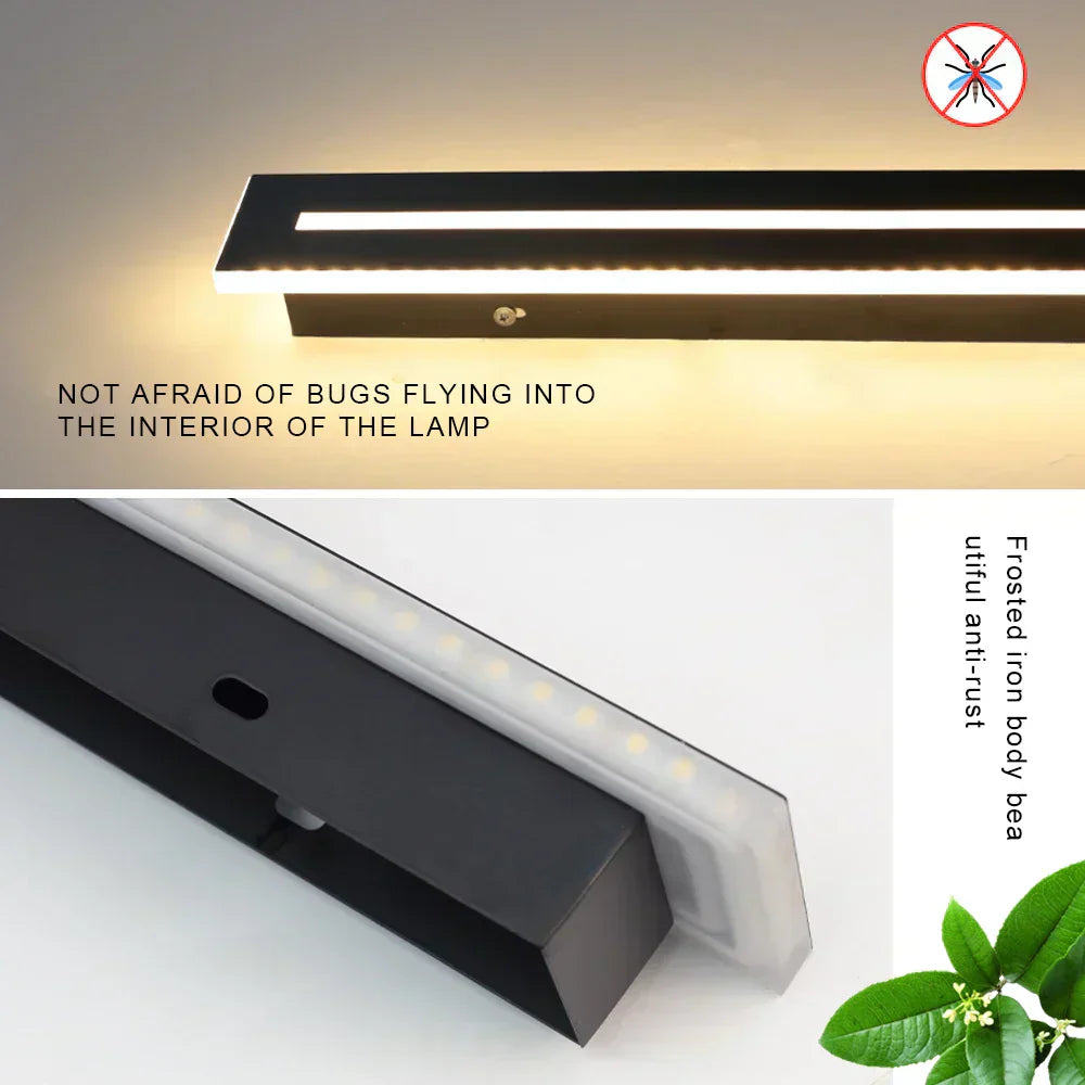 Rowan Long LED Wall Light - OpalDwell