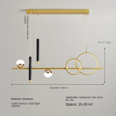 NovaLume Minimalist LED Pendant Lights with Remote Control - OpalDwell