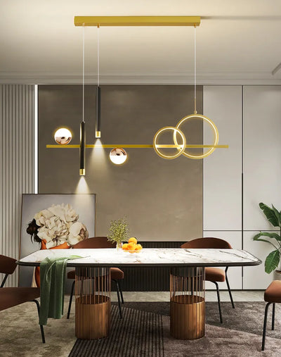 NovaLume Minimalist LED Pendant Lights with Remote Control - OpalDwell