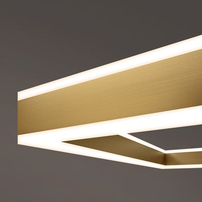 AstraLuxe Modern Square LED Chandelier for Living Room - OpalDwell