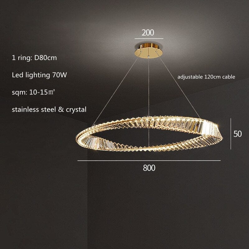 Ashford Ring Chandelier - OpalDwell