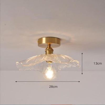 Liora | Floral Glass Pendant - OpalDwell