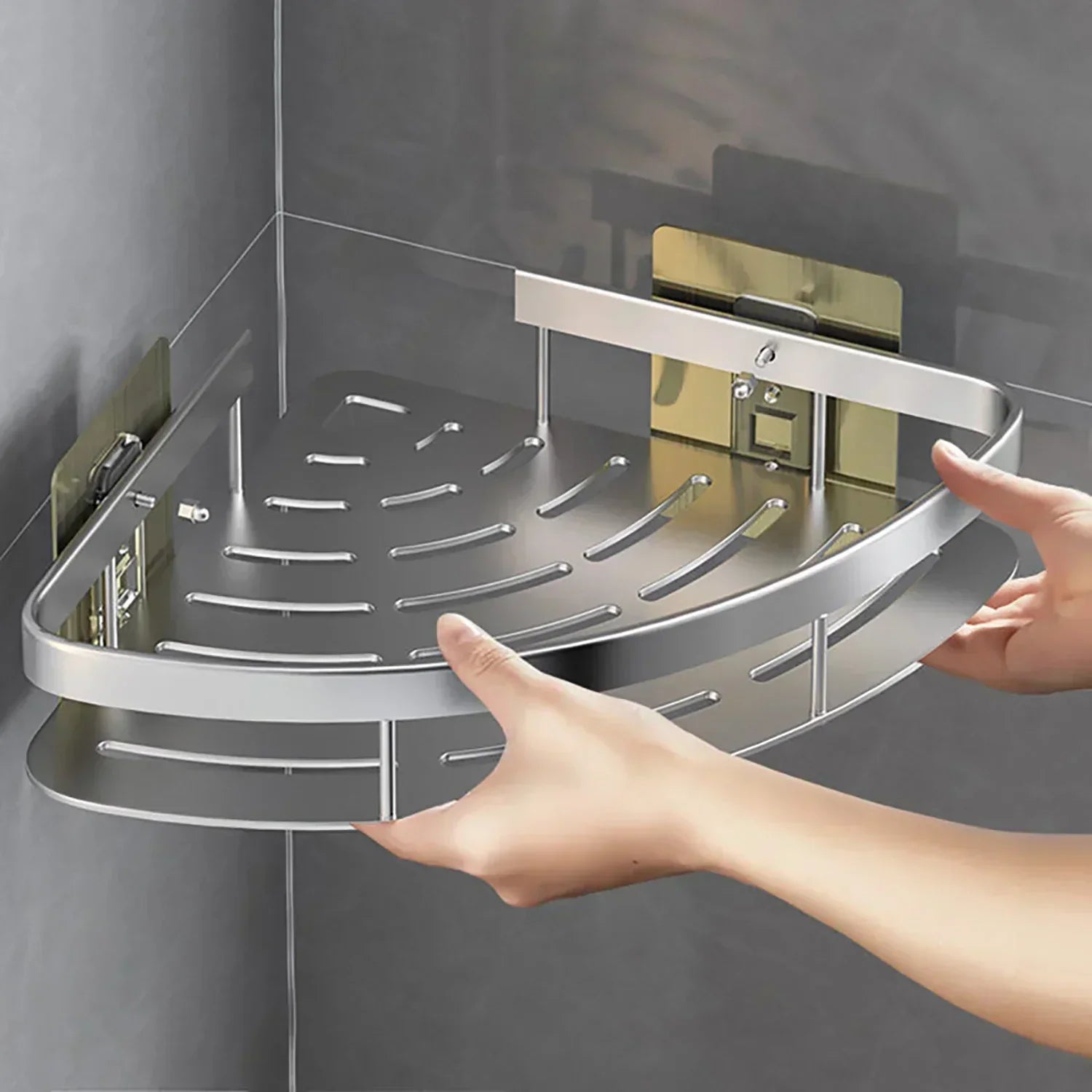 VelaGrip Bathroom Shelf | OpalDwell OpalDwell