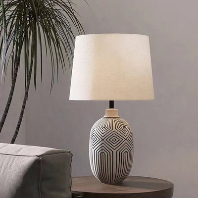 Harlow Antique Ceramic Table Lamp - OpalDwell