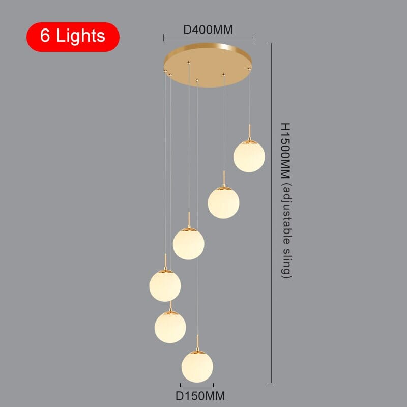 Liora Orb Chandelier OpalDwell