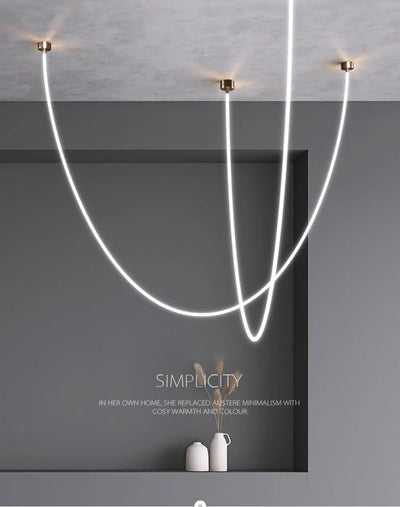 Lyra Dome LED Postmodern Gold Chrome Elegant Ceiling Light - OpalDwell