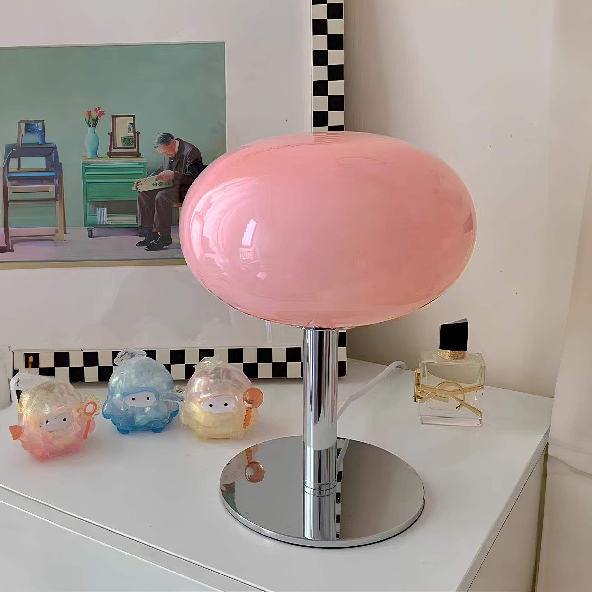 Candy Drop Glass Table Lamp For Cozy Room Ambience - OpalDwell