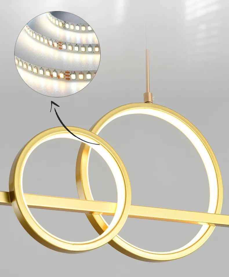 NovaLume Minimalist LED Pendant Lights with Remote Control - OpalDwell